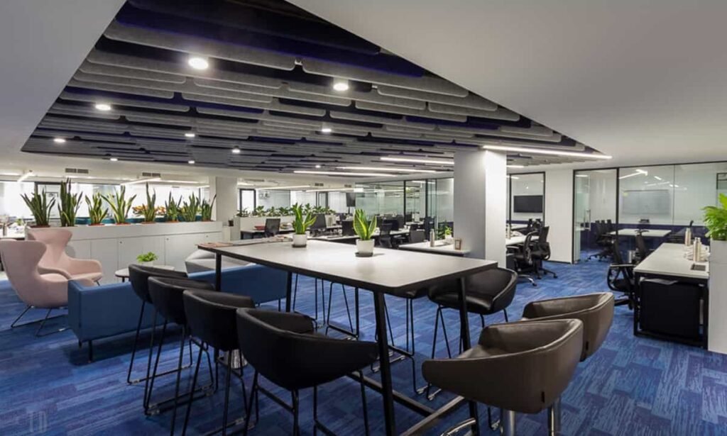 "Ceiling Solutions: Enhancing Office Interiors with Style and Purpose"