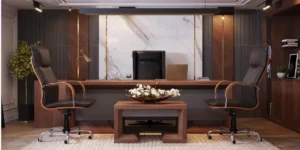 Modern executive office cabin interior design in Delhi NCR